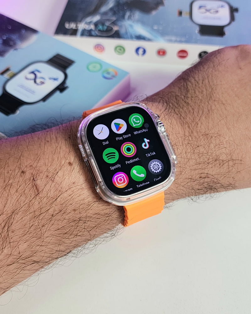 SMARTWATCH ULTRA  - Aprova d'água - NFC