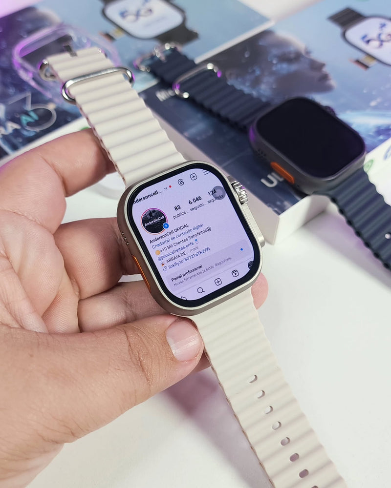 SMARTWATCH ULTRA  - Aprova d'água - NFC